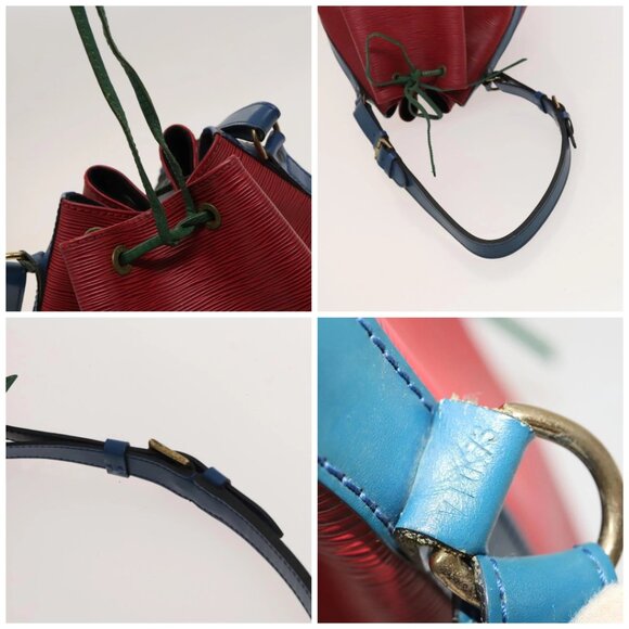 LOUIS VUITTON Epi Toriko Color Noe Bag Red Blue Green M44084 LV Auth 119123 - Picture 16 of 16